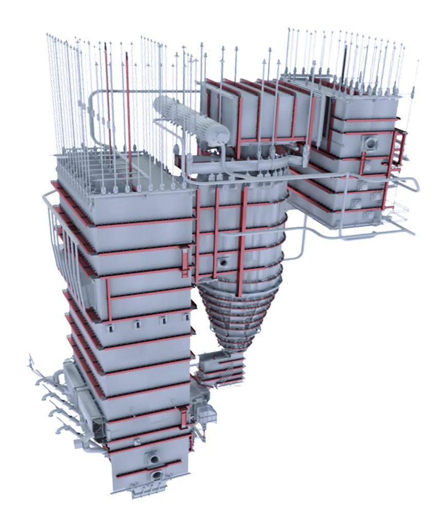 CFBB-Kesselanlage (Circulating Fluidized Bed Boiler)